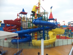 part of Legoland water-park, it has tons of slides and flumes :)